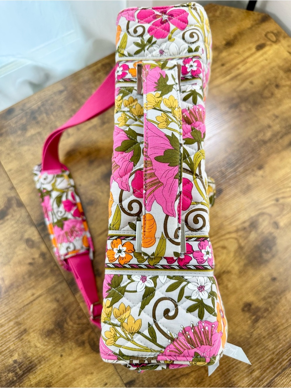 Vera Bradley Tea Garden Attaché Case, Retro Florals, Retired 2011, Computer Bag - Picture 13 of 16